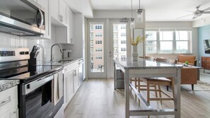 Fridge, dining tables - Landing | Incredible 1BD, Courtyard, Clubhouse (Daytona Beach)
