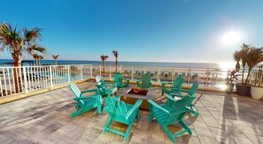 Terrace/patio - Landing | Stylish 2BD, Gym, Courtyard (Daytona Beach)