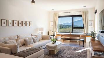 Smart TV, books, stereo