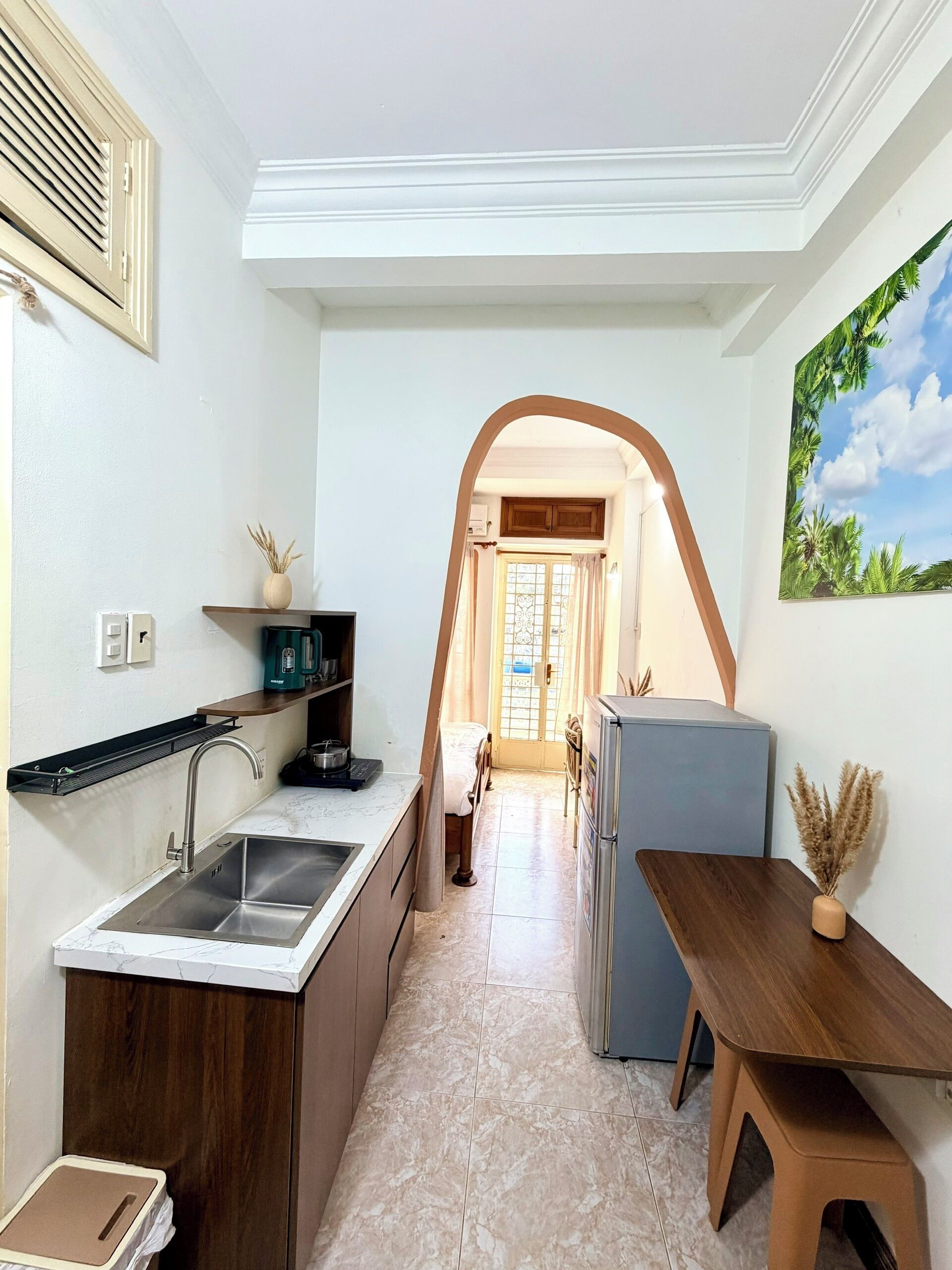 Studio, vue ville | Cuisine privée | Grand réfrigérateur, micro-ondes, plaque de cuisson