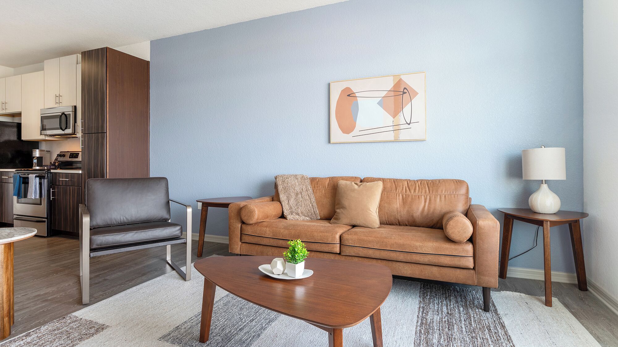 Apartment (1 Bedroom) | Living area | 50-inch Smart TV with digital channels