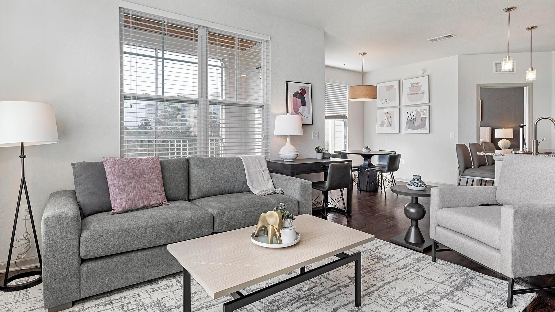 Apartment (1 Bedroom) | Living area | 50-inch Smart TV with digital channels