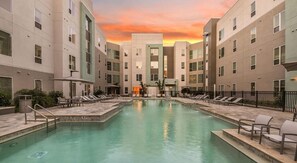 Outdoor pool, free pool cabanas