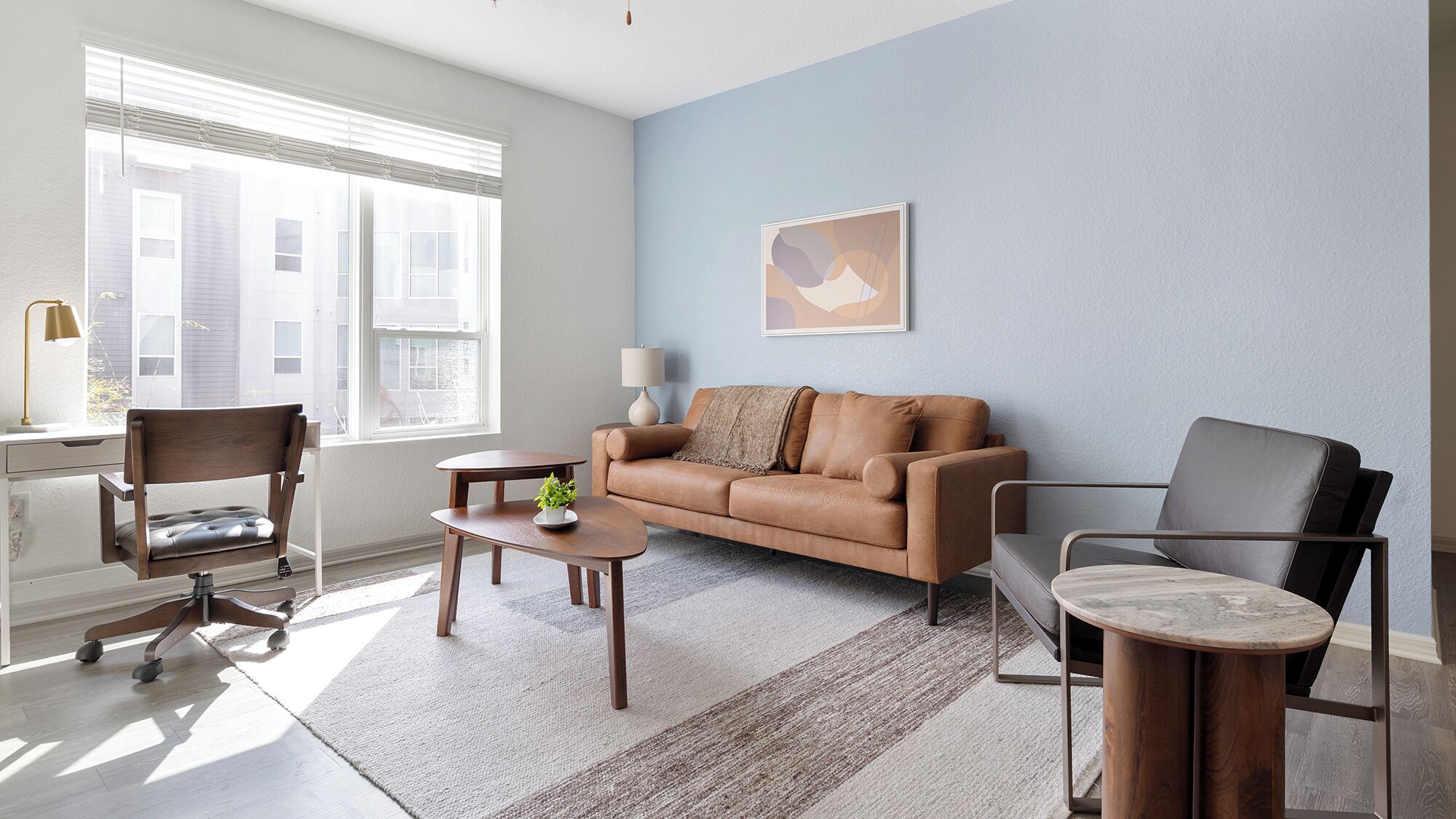 Apartment (2 Bedrooms) | Living area | 50-inch Smart TV with digital channels