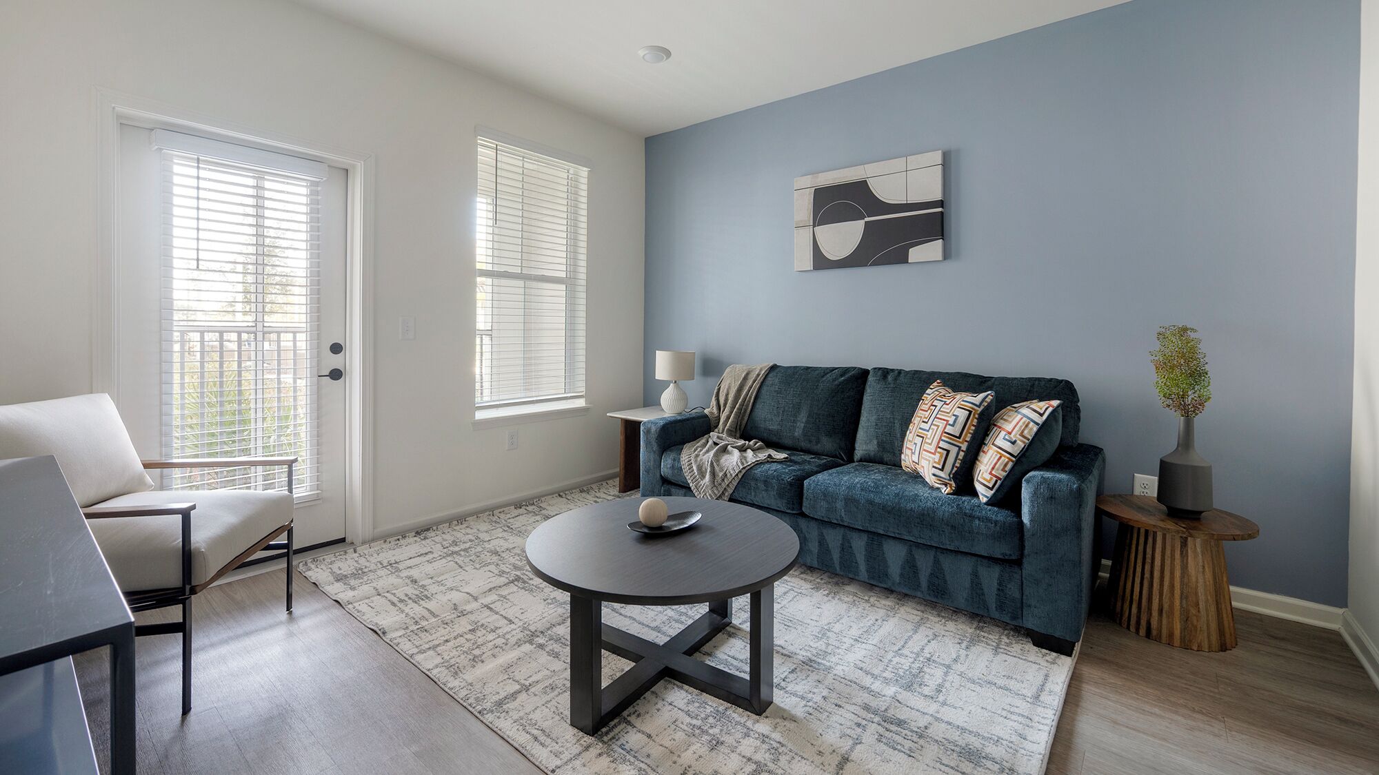 Apartment (1 Bedroom) | Living area | 50-inch Smart TV with digital channels