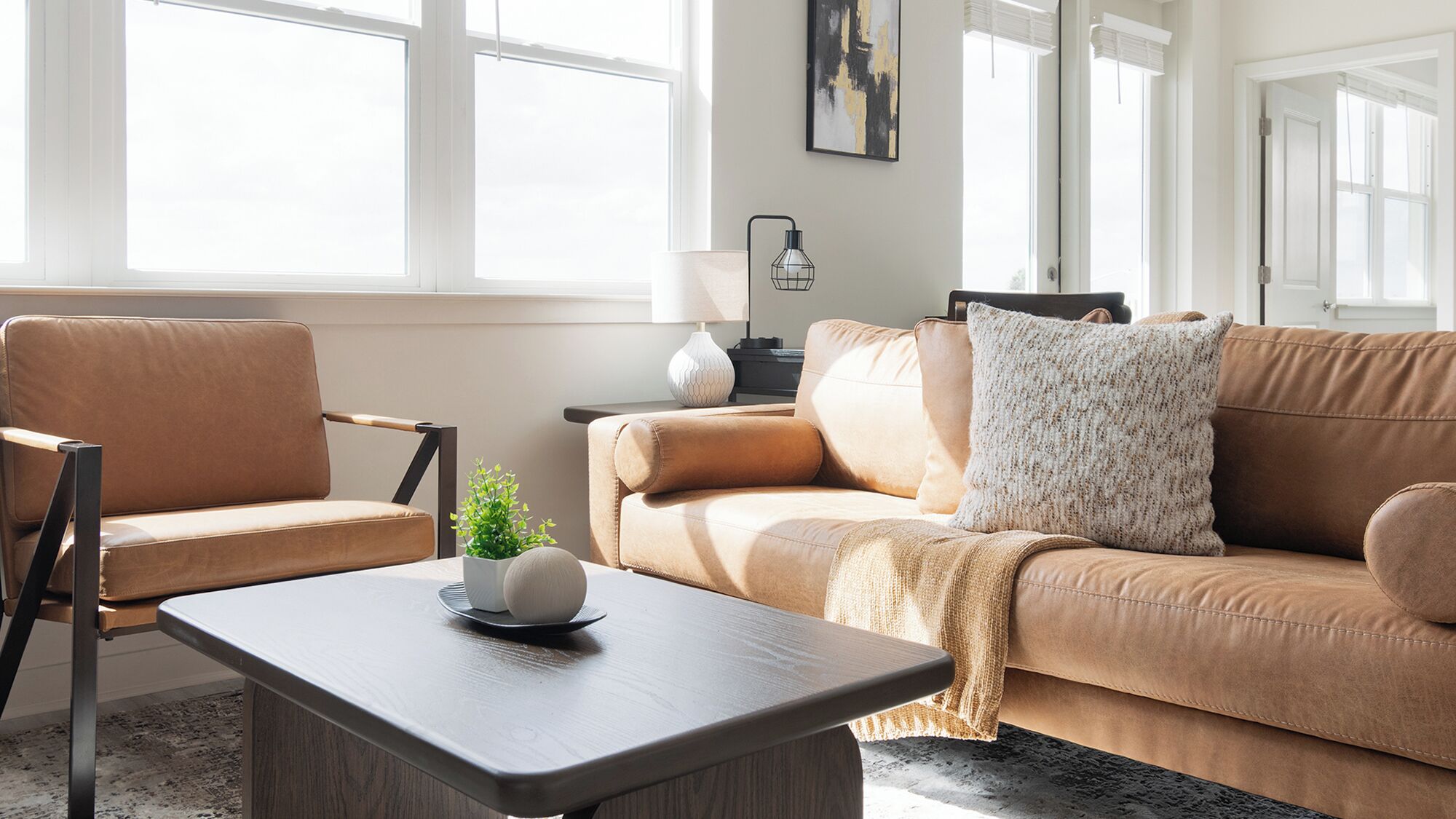 Apartment (2 Bedrooms) | Living area | 50-inch Smart TV with digital channels