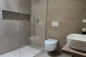 Shower, hair dryer, towels, soap - Villa Desire Belvedere: Relaxing Garden & Pool Retreat Near Novigrad (Novigrad)
