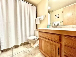 Shower, hair dryer, towels, soap - Ski-In/Out, Discount Tyra 1 bd/1 ba-Hot tubs! (Breckenridge)