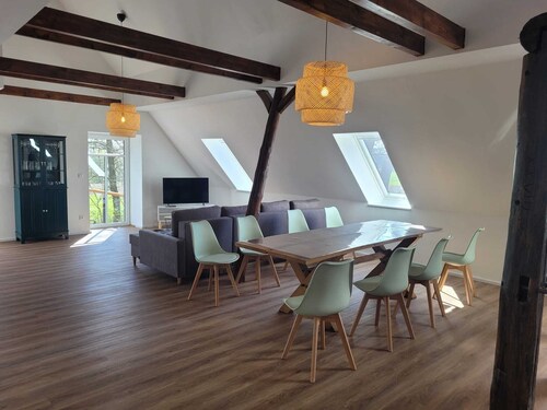 Vacation apartment on the farm with a view of the farm