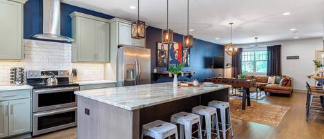 Refrigerador, parrilla de estufa y lavavajillas