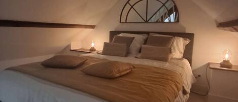 1 soverom, strykejern/-brett, wi-fi (inkludert) og sengetøy