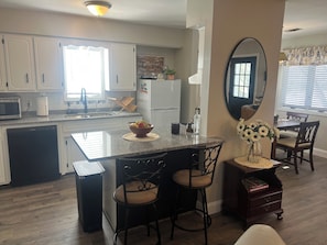 Microwave, oven, stovetop, dishwasher