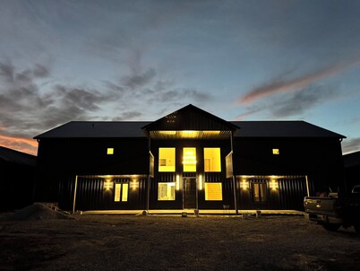 Stunning 8-bedroom barndo on a 24-acre farm with pond, located on wine trail