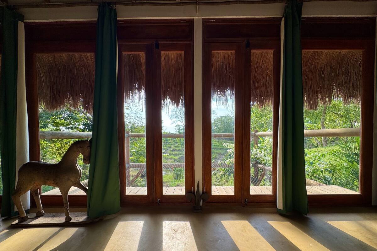 Cabaña Deluxe, vista al valle | Ropa de cama de alta calidad y decoración personalizada