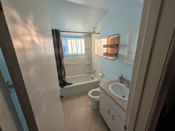 Towels, soap, toilet paper