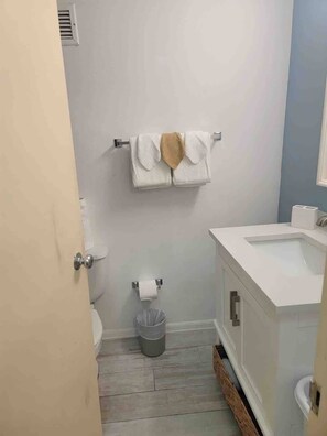 Shower, hair dryer - Sweet Tropical Condo, Next to Old San Juan (San Juan)