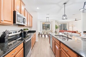 Fridge, microwave, oven, stovetop - Disney Area Resort • Private Pool • Paradise Palms (Kissimmee)