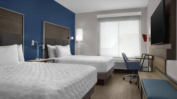 Blackout drapes, iron/ironing board, free WiFi, bed sheets