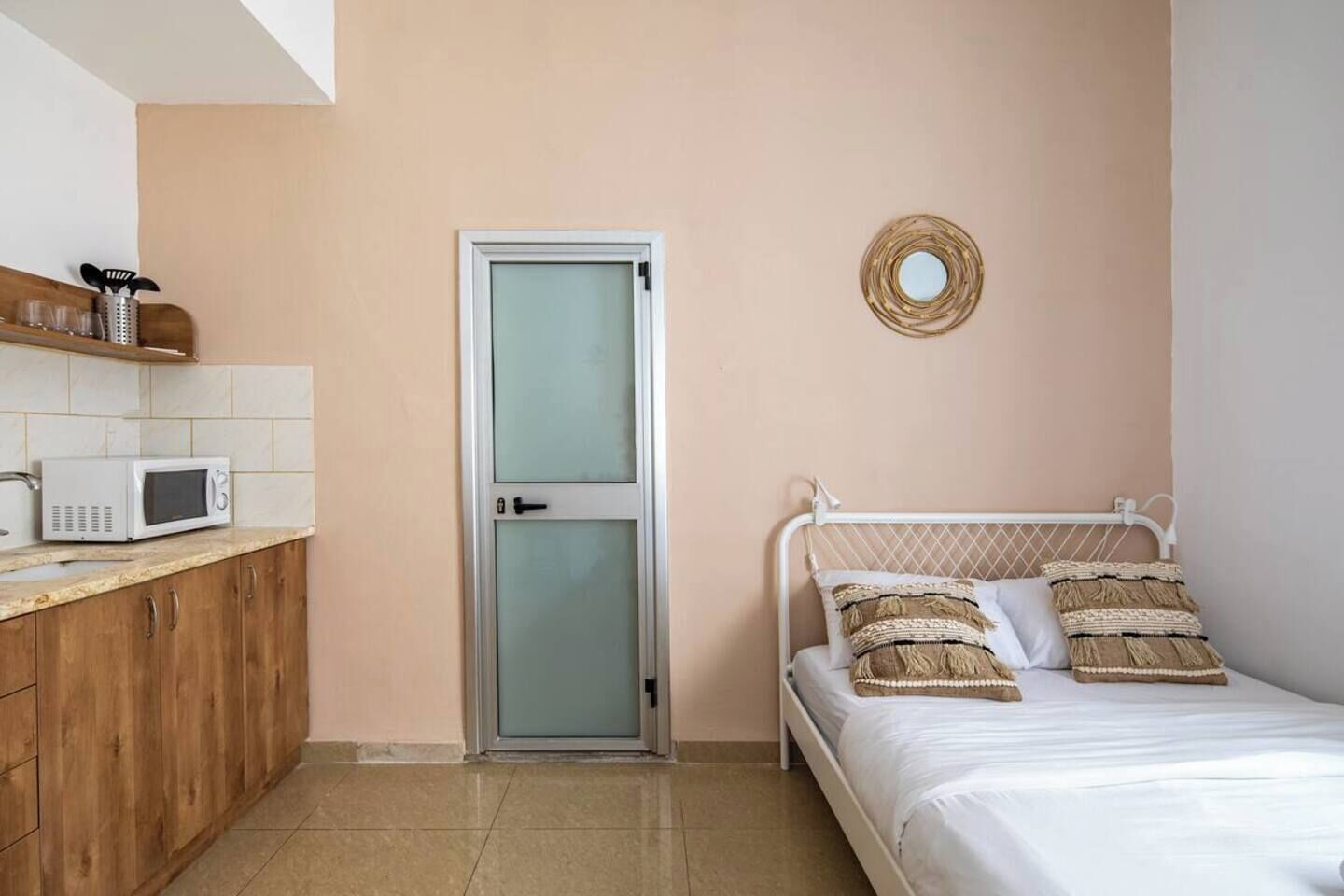 1 bedroom, iron/ironing board, travel crib, WiFi (free)