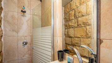 Hair dryer, towels