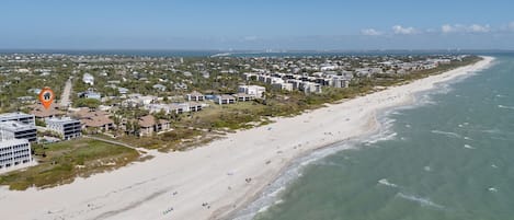 Vlak bij het strand