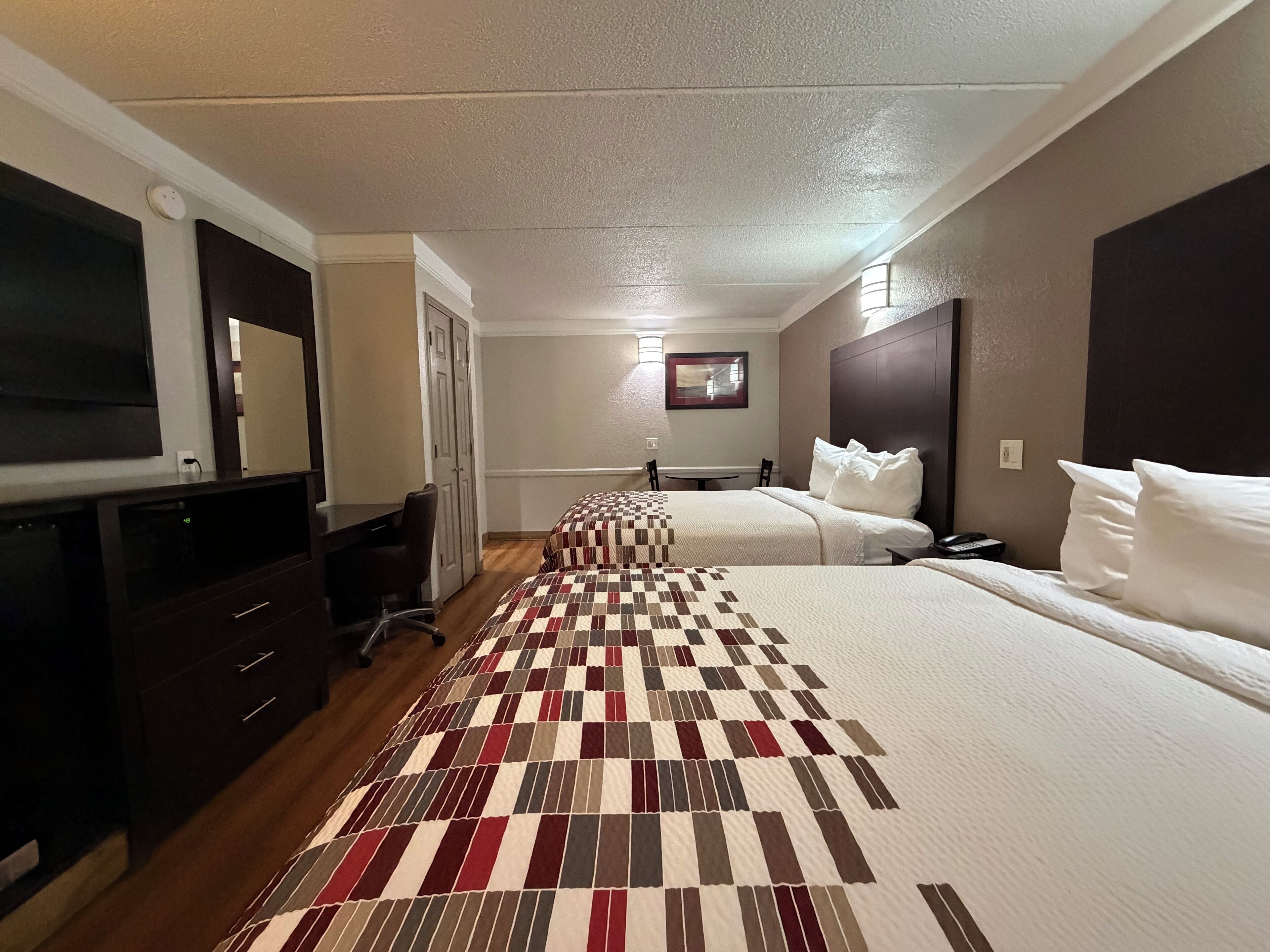 Desk, iron/ironing board, free WiFi, bed sheets