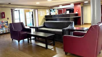 Área de estar no saguão