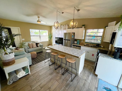 Steps to Sand | Family Bungalow + Fenced Yard