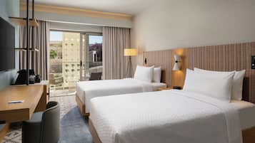 Deluxe Room, 2 Single Beds, Balcony (view) | Minibar, in-room safe, desk, laptop workspace