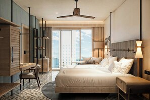 Minibar, in-room safe, desk, laptop workspace - Four Points By Sheraton São Vicente Resort (Mindelo)