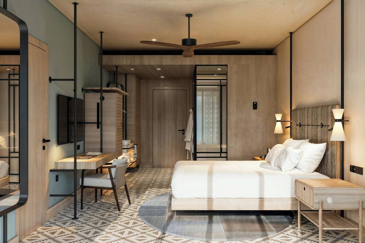 Deluxe-rum - 1 kingsize-säng - balkong (view)