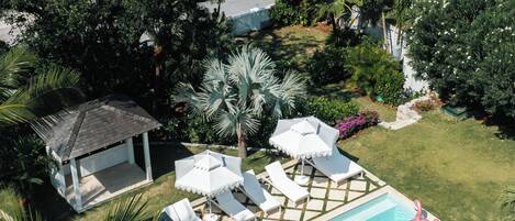 屋外プール、温水プール