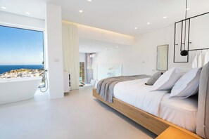 2 bedrooms, iron/ironing board, WiFi, bed sheets - | Istia Luxury Villas | (Pigadia)