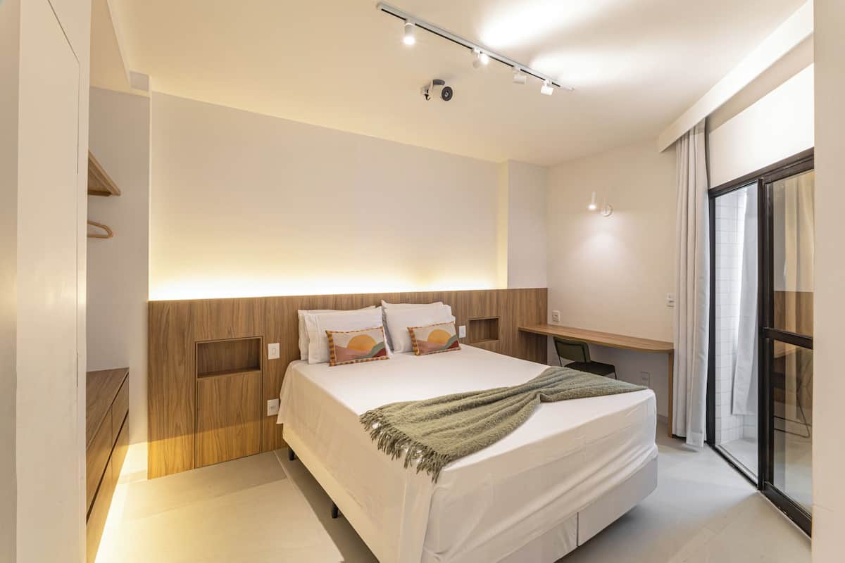 In-room safe, desk, laptop workspace, blackout curtains