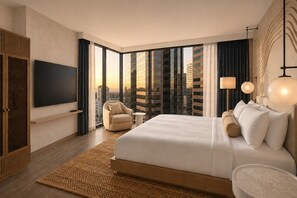 Suite, 1 Bedroom, Mountain View, Corner | Hypo-allergenic bedding, in-room safe, desk, laptop workspace
