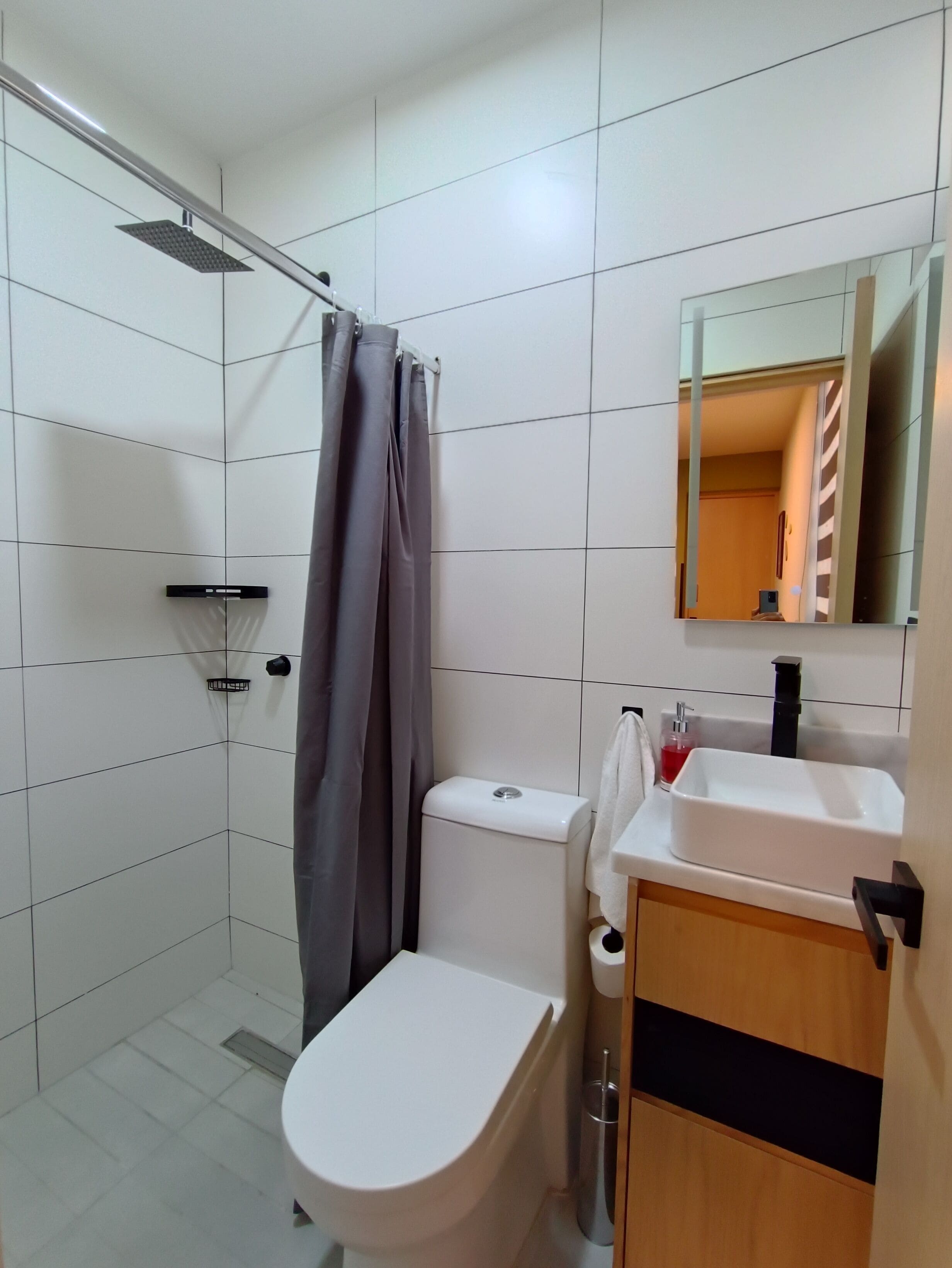 经济客房, 1 张单人床 | 浴室 | 毛巾、肥皂、洗发水、卫生纸