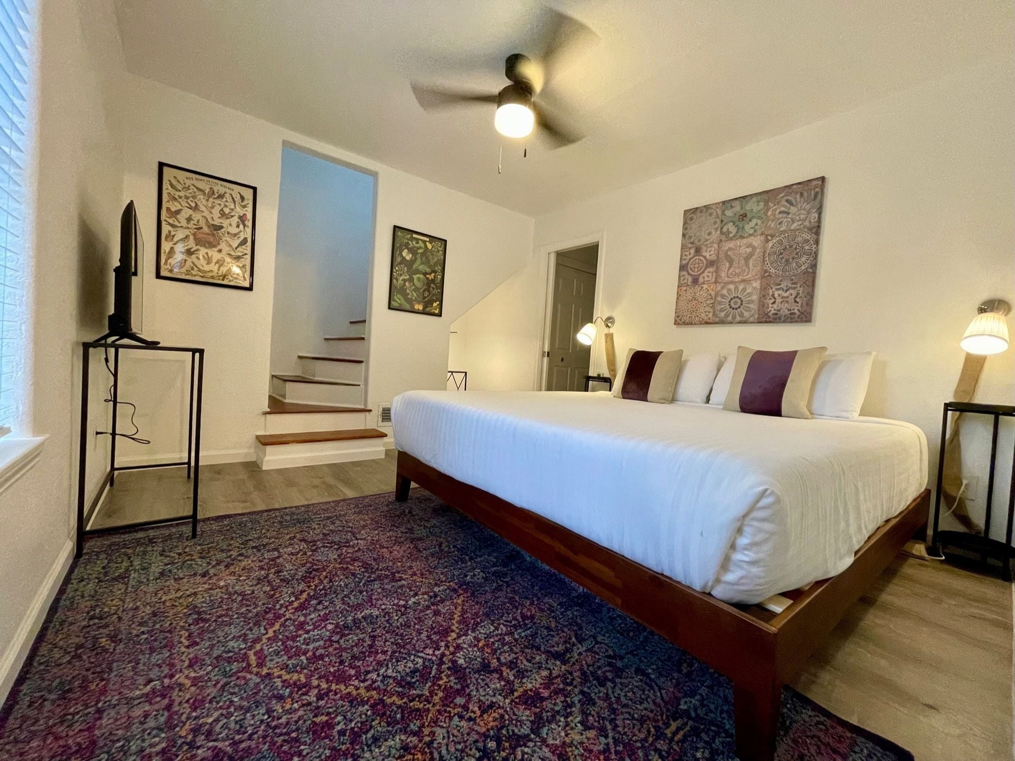 Bedroom with king bed