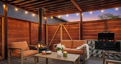 Hot Tub BBQ Island Outdoor Living Near San Diego Beaches Glidden Glow by Avantstay
