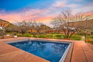 Pool - Desert Adobe with Heated Pool, Hot Tub, Firepit, Sauna (Sedona)
