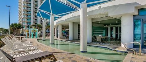 Indoor pool, a heated pool