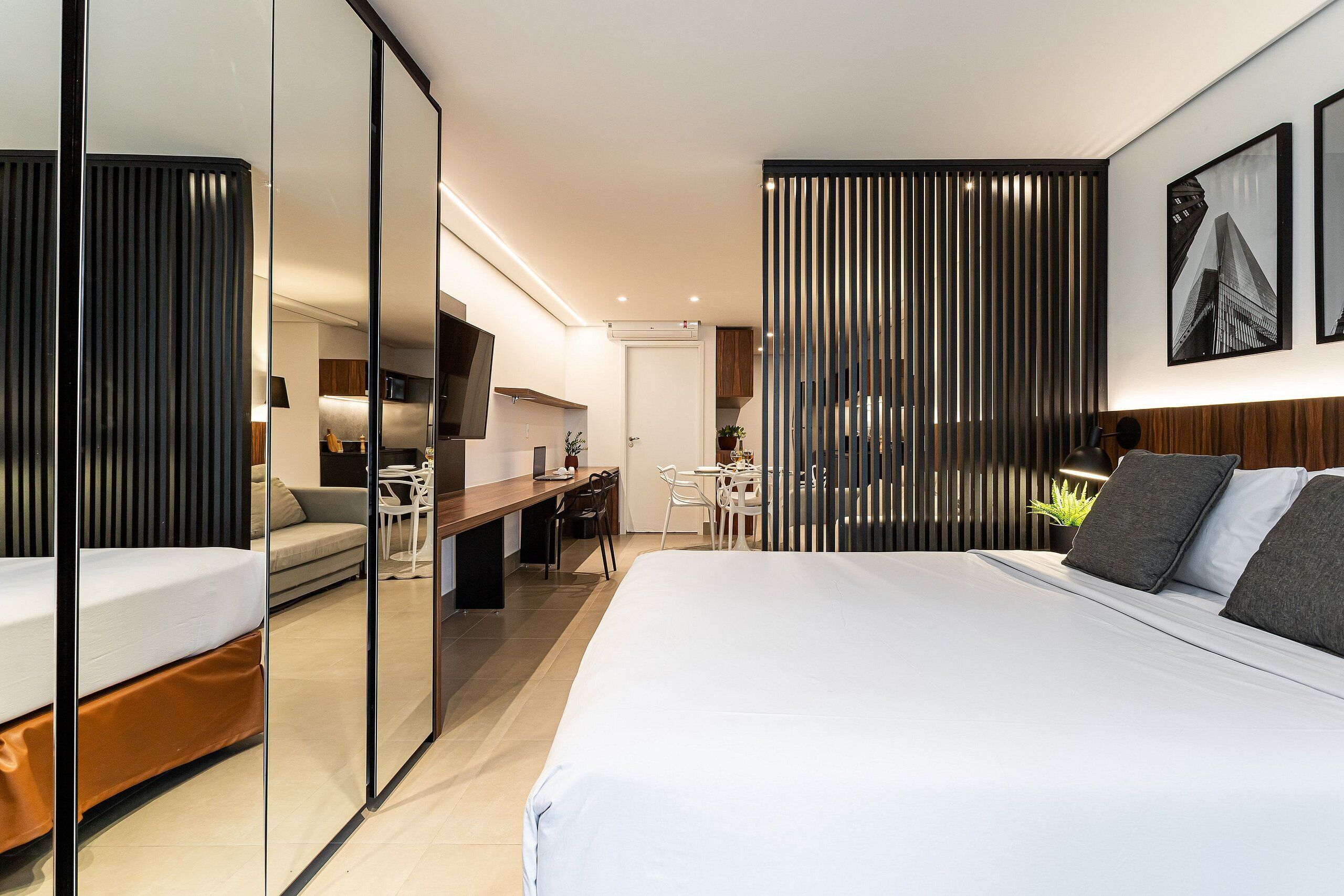 Estúdio clássico | Wi-Fi de cortesia, roupa de cama