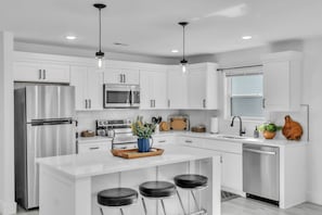 Microwave, oven, stovetop, dishwasher