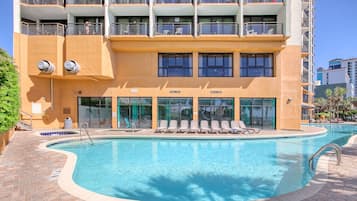 Indoor pool, outdoor pool