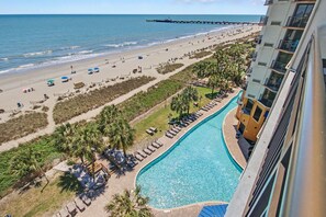 Room, 1 King Bed with Sofa bed, Oceanfront | View from room - The Patricia Grand (Myrtle Beach)