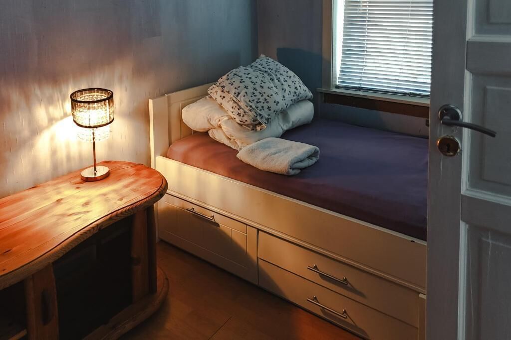 Familie-småhus, balkong, hageutsikt