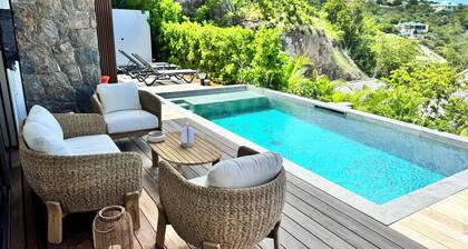 Villa Mahé - St barth - les hauts de Merlette - Anse des Flamands