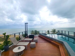 Pool - Oceanfront Studio in Building w/ Pool Bre0116 (João Pessoa)