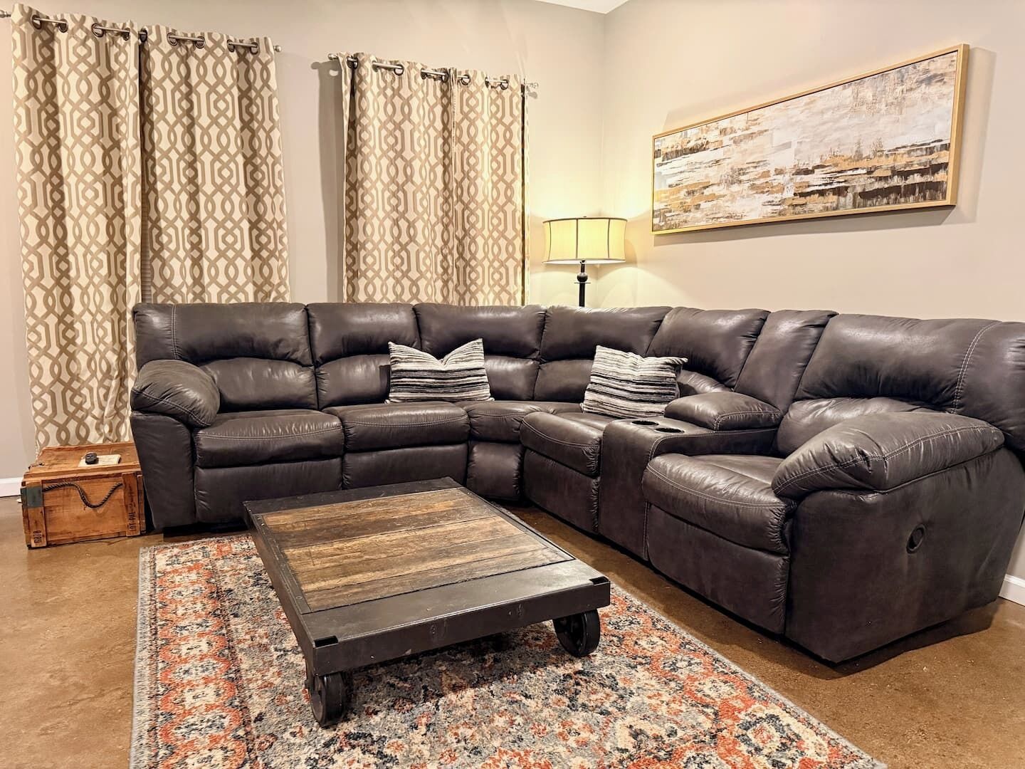 Televisie en een open haard