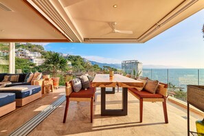 Outdoor dining - Stunning Beachfront at Indah (Puerto Vallarta)