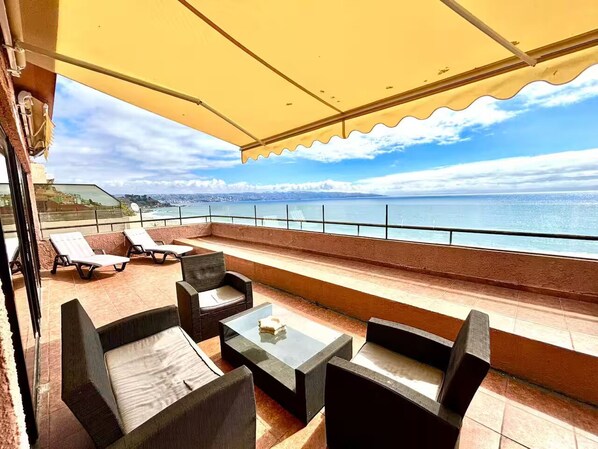 Terrace/patio - Espectacular departamento en Reñaca, primera linea (Valparaíso)